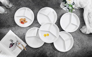 Tùy chỉnh melamine phần tấm chia tấm cho người lớn trẻ em không thể phá vỡ phần kiểm soát tấm sectioned với ngăn, - Product Image 6