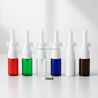 Flacon pulvérisateur nasal vide en PET de 10 ml rechargeable avec clip de sécurité, atomiseur nasal pour emballage médical - Vente en gros