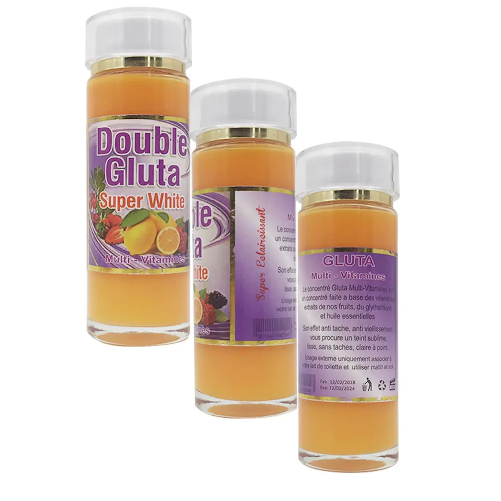 Dubbele Gluta Super Wit Multi-Vitamines Serum Whitening Vitamine C Olie Voor Anti-Melanine Whitening En Verwijderen Dark vlekken