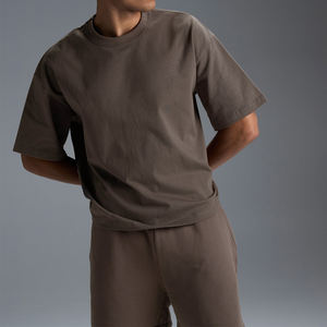 Camiseta de Fabricante, Diseño Gráfico Personalizado, Estilo Urbano, Camiseta Corta Cuadrada para Hombre, Algodón Grueso - Product Image 3