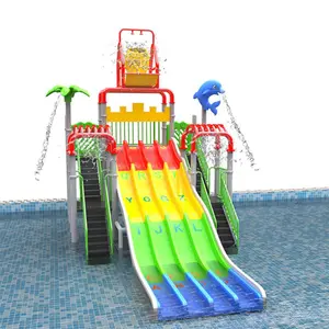 어린이와 성인을 위한 핫 세일 대형 유리 섬유 워터 파크 슬라이드 수영장 슬라이드