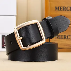 Good Quality Cowhide Women's Pin Buckles Belt fashion belts for women jeans Genuine Leather Belt Factory