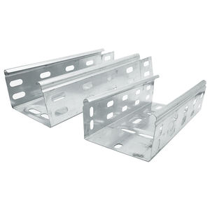 Canaux de câblage ventilés en acier corrugué les plus vendus, surface galvanisée à chaud, forte capacité de charge, pose de câbles en hauteur - Product Image 1