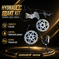 Ensemble de frein à disque hydraulique CNC Wave Rotor avec support de calibre intégré pour E-Moto de descente rapide