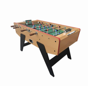 Table <span class=keywords><strong>de</strong></span> baby-foot <span class=keywords><strong>de</strong></span> style français en MDF avec revêtement PVC, <span class=keywords><strong>de</strong></span> haute <span class=keywords><strong>qualité</strong></span>, fournie directement par l'usine, pour la vente en gros, en promotion - Product Image 1