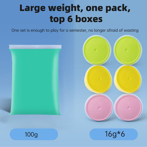 Jouets éducatifs DIY pour enfants, argile à modeler super légère à séchage à l'air, 45 couleurs, non toxique, argile spatiale, vente en gros - Product Image 3