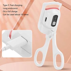 Ortable Electric ated eated yyelash urler omomb omyelashes ururls Thermal yyelash urler keakeup oools Ye Ash ERM ONG asting - Product Image 5