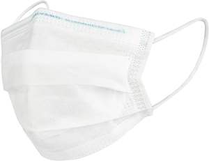 3 طبقات حماية مريحة للاستعمال مرة واحدة غير منسوجة عبوة فردية قناع وجه أبيض مسطح يوميًا - Product Image 2