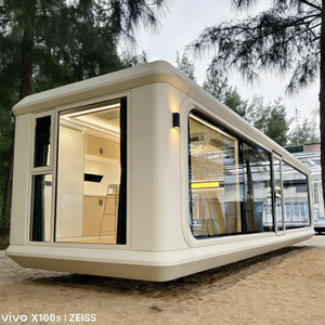 Capsule spatiale S70 avec grande fenêtre en verre, design minimaliste pour sites <span class=keywords><strong>de</strong></span> glamping <span class=keywords><strong>de</strong></span> luxe et développement <span class=keywords><strong>de</strong></span> stations balnéaires pittoresques - Product Image 6