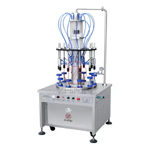 Máquina de llenado rotativa de tóner de Perfume de agua líquida anticorrosión Máquina de llenado de alcohol Máquina de llenado de diez cabezas