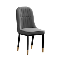 Chaises de salle à manger modernes à dossier haut de luxe en cuir rembourré pour la maison & Hôtel Restaurant Vente en gros Approvisionnement d'usine