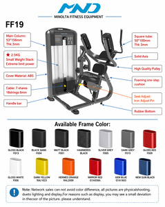 เครื่องออกกำลังกายเหล็กคุณ<span class=keywords><strong>ภาพ</strong></span>สูง MND-FF19 รุ่น FF Series Rotary Torso Pin Loaded Selective Strength Machine - Product Image 3