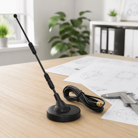 Antenne magnétique 4G LTE GSM à gain élevé 690-2700 MHz avec câble RG174 de 3 m, connecteur SMA mâle, antenne à montage magnétique pour routeur industriel