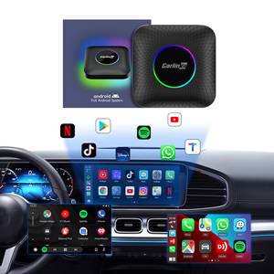 Carlinkit Hộp 8G + 128GB Xách Tay Không Dây <span class=keywords><strong>Android</strong></span> 13 Hệ Thống <span class=keywords><strong>Android</strong></span> Tự Động Đa Phương Tiện Xe Chơi Hộp Ma Thuật Dongle Carplay - Product Image 1