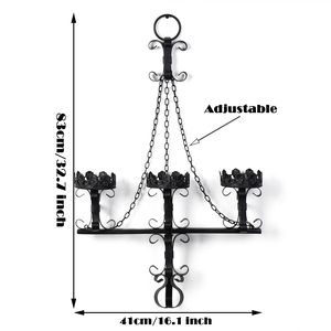 <strong>Gothic</strong> Black Wall <strong>Candle</strong> Sconces 3 Iron Candelabra <strong>Gothic</strong> Victorian Wall Decor Rustic Wall Mount <strong>Candle</strong> <strong>Holder</strong> for Dining Room - Product Image 2