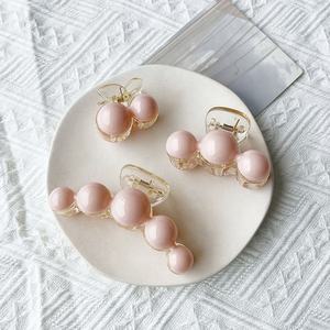 Akrilik inci büyük küçük boy kapmak klip kadın bahar düşük top kafa ve kafa Cyber ünlü köpekbalığı klip firkete şapkalar - Product Image 3