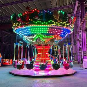 كرسي طائر ميكانيكي فاخر دوار ومتأرجح بـ 24 مقعدًا لمدينة الملاهي الخارجية - Product Image 5