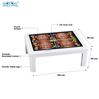 Table de jeu interactive 55 pouces avec écran tactile et PC tout-en-un pour l'entraînement cérébral, idéale pour les enfants