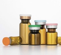 Emballages cosmétiques, flacons en verre, design à col serti, plusieurs options de capacité