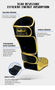 Parastinchi Professionali Fistfist in Pelle PU, Resistenti e Confortevoli, per Kickboxing, Muay <span class=keywords><strong>Thai</strong></span>, Boxe e Allenamento - Product Image 5