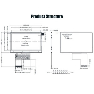 Bảng Điều Khiển <span class=keywords><strong>LCD</strong></span> RGB MCU SPI Tùy Chỉnh 4.3 Inch 4.3*<span class=keywords><strong>480</strong></span> Công Nghiệp Truyền Qua Mô-đun <span class=keywords><strong>Lcd</strong></span> <span class=keywords><strong>Tft</strong></span> Màn Hình Cảm Ứng - Product Image 5