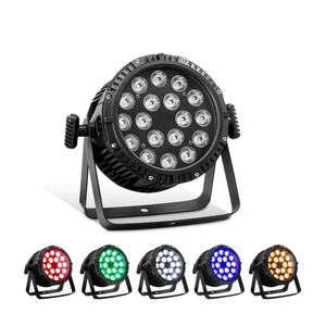 Projecteur PAR LED professionnel d'extérieur 18x15W 5-en-1 RGBWA avec zoom, étanche pour scène - Product Image 1