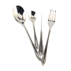 Spoons, Knives, Teaspoons, Forks Stainless Steel Premium Cutlery with Unique Ripple Handles Design Mirror Polished - Dishwasher - Product Image 4