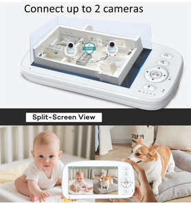 Produit pour bébé le plus vendu 2026 Vision nocturne Détection des pleurs 300m Sans fil Écran 5 pouces Caméra pour bébé Babyphone - Product Image 3