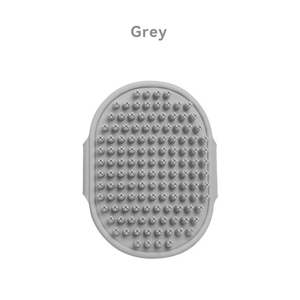 Brosse de bain pour <span class=keywords><strong>chien</strong></span>, brosse de toilettage pour poils courts pour chiens et chats, poils massants apaisants, peigne Curry avec poignée réglable - Product Image 4