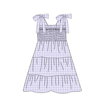 Puresun Neueste Designs Mardi Gras Kinderkleidung Bestickte Babymädchen-Kleidung Kinderbekleidung