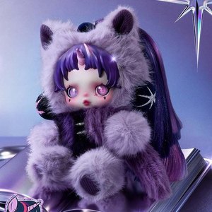 POPMART SkullPanda petit cheval arc-en-ciel court peluche poupée pendentif 11-30CM aveugle boîte cocon reine - Product Image 2