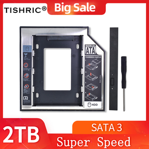 TISHRIC <span class=keywords><strong>Caddy</strong></span> per HDD in Alluminio 9.<span class=keywords><strong>5</strong></span>/12.7 Pollici Case per Disco Rigido SSD SATA 3.0 da 7mm Optibav 2 <span class=keywords><strong>5</strong></span>\" 2TB per Laptop CD DVD ROM - Product Image 2