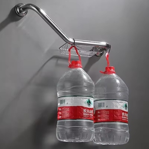 Barra de Apoyo de Acero Inoxidable para Montar en la Pared con Jabonera, Acabado Cromado Pulido, Pasamanos de Seguridad para Baño, Diseño Antideslizante y Duradero - Product Image 3