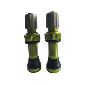Accessoires Tubeless de vélo en alliage d'aluminium vert Presta Valve de haute qualité 40mm - Product Image 6