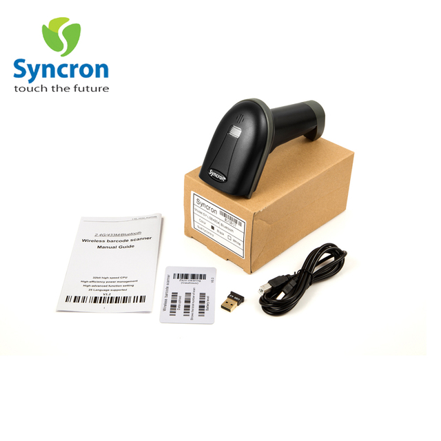 Wireless Handheld Best 2D 1D Usb 2.4 G Laser Ccd IOS Library  Barcode Scanner