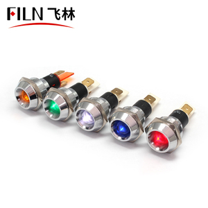 Filn 19mm 12V-24V 110V-220V Bàn phím không dây với chỉ số đèn pin thiết bị đầu cuối lõm đầu không thấm nước CE ul giấy chứng nhận - Product Image 1