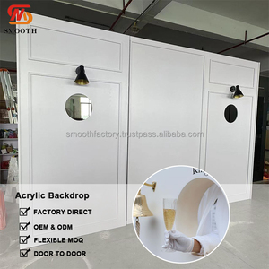 Fondo de Boda Blanco Personalizado SMOOTH, Letrero de Bienvenida, Tabla de Asientos de Boda, Anillo de Acrílico para Decoración de Eventos de Fiesta de Champán - Product Image 2