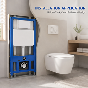 Inodoro Inteligente Moderno <span class=keywords><strong>de</strong></span> <span class=keywords><strong>Pared</strong></span> con Cisterna Oculta y Diseño <span class=keywords><strong>de</strong></span> Doble Descarga para una Instalación que Ahorra Espacio en el Baño - Product Image 5