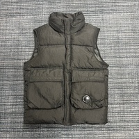 Veste sans manches vintage décontractée et chaude CP Luxury Fashion Company 100% duvet isolant pour hommes