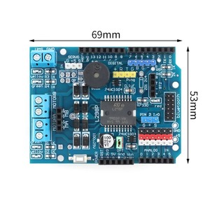 Module de commande de moteur DC L298P, carte d'extension pour moteur pas à pas, accessoire pour voiture intelligente et robot, module de protection de moteur, carte bleue pour <span class=keywords><strong>Arduino</strong></span> - Product Image 4