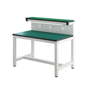 Banc de travail antistatique pour atelier, avec support lumineux, emballage, table d'inspection de laboratoire, établi de travail lourd - Product Image 1
