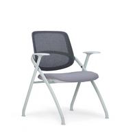 Tube métallique ovale pulvérisé PA Back 8 °   Chaise de formation inclinable pour bureau, modèle B, avec assise relevable en PP, CPY-405, pour salle de séminaire et salle de classe
