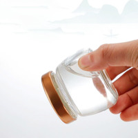 Botol Kaca Food Grade Transparan, Stoples Tertutup Rapat, Botol Kosong untuk Cubilose LGG-055 Tersedia 30ml 50ml 80ml 100ml