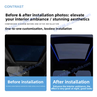 Toit de voiture panoramique, lumière d'ambiance LED pour toit ouvrant, pour BMW Série 3/5 G20 G30 G01 G05 X3 X4 X5 X6 X7, rénovation intérieure de voiture