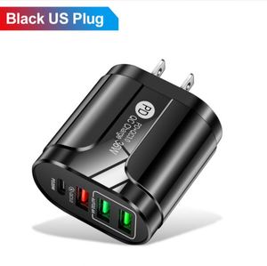 <b>Smart</b> QC3.0 35W Single U 5V/9V/12V Fast Travel Wall Charger with Type-C & 3 USB Ports for Cell Phones and Laptops - Product Image 6