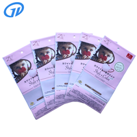 Pochette plate en plastique pour masque de protection, impression personnalisée, résistante à l'humidité, thermoscellable, laminage mat, emballage pour soins personnels, OEM ODM