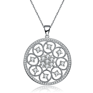 TD Collette Z argento Sterling Zirconia cubica squisita collana Glamour alla moda collane pendenti - Product Image 1