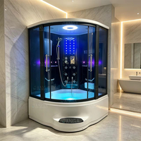 Baignoire Jacuzzi avec douche vapeur, cabine de douche japonaise, salle de bain complète, cabine de douche vapeur et salle de douche vapeur combinée
