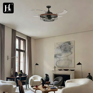 Ventilateur de plafond télescopique sans pales, design industriel, à économie d'énergie, moteur DC. - Product Image 6