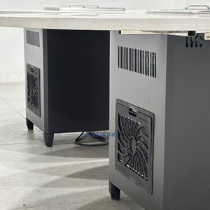 Kleadone tùy chỉnh hiện đại điện không khói Shabu Shabu lẩu bảng cho khách sạn nhà hàng 4-6 người vòng bàn ăn - Product Image 3